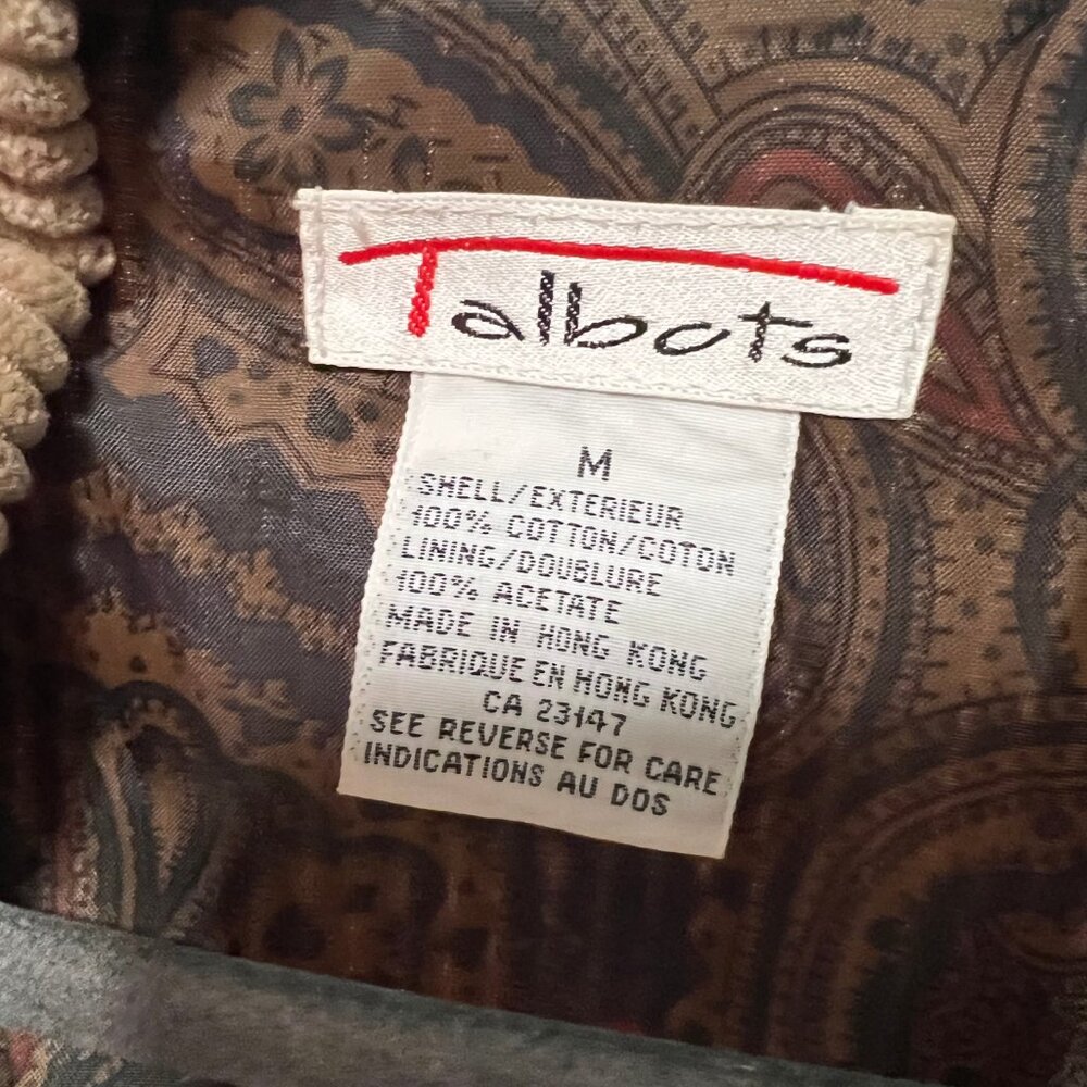 Talbots Corduroy Button Down Jacket - image 6